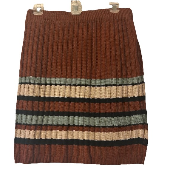 No Boundaries Sweaters - No Boundaries Juniors Ribbed Striped Knit Sweater Skirt Y2K Size Large 11-13